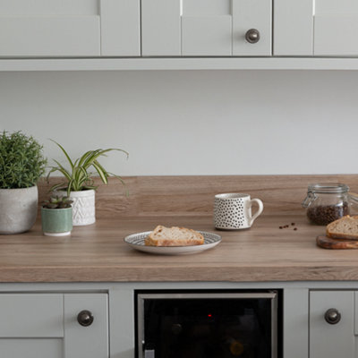 D-C-Fix Sanremo Oak Sand 90Cm X 3M Self-Adhesive Vinyl Wrap For Doors And Worktops from B&Q