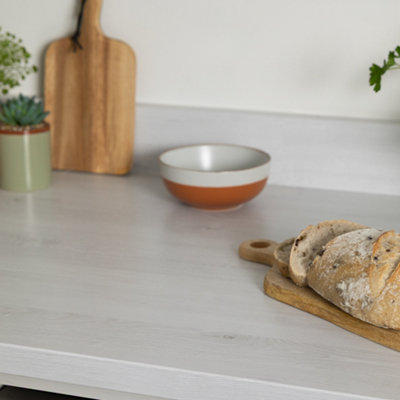D-C-Fix Nordic Elm Light Grey 90Cm X 3M Self-Adhesive Vinyl Wrap For Doors And Worktops from B&Q