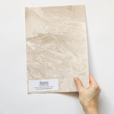 D-C-Fix Marble Paladina Sand A4 Sample Self-Adhesive Vinyl Wrap For Doors And Worktops from B&Q