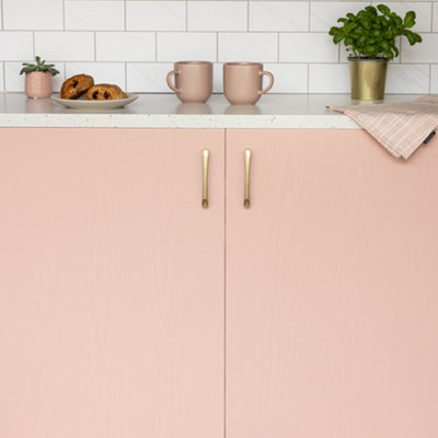 B&Q -  Petal Blush Wood Matt 67.5Cm X 5M Self-Adhesive Vinyl Wrap For Doors And Worktops