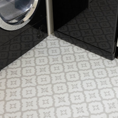 FloorPops Floor Pops Comet Stone 30.48 X 30.48Cm Self-Adhesive Vinyl Floor Tiles Pack 30 (2.79Sqm) from B&Q