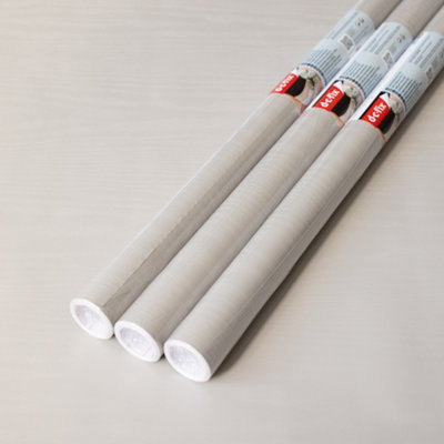 B&Q -  Warm Mushroom Wood Matt 67.5Cm X 2M (3 Rolls) Self-Adhesive Vinyl Wrap For Doors And Worktops