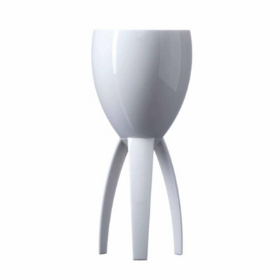 We Can Source It Ltd White Polycarbonate 11Oz Elite Tristem Wine Glass Reusable Lightweight Drinkware Pack Of 1 Single Home Events from B&Q