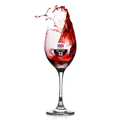 We Can Source It Ltd Clear Polycarbonate 9Oz Elite Premium Wine Glasses Reusable Drinkware Pack Of 12 Home Events Set from B&Q