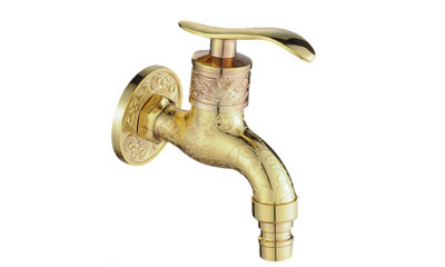 - Antique Style Wall Mounted Outdoor Garden Faucet