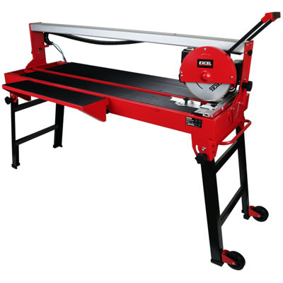 Excel 1250mm Bridge Wet Tile Cutter 1200W 240V With 1260mm Table Cuts Ceramic & Stone TilesHeavy Duty Tool from B&Q