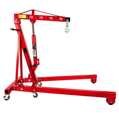 2 Ton Hydraulic Engine Crane Big Red Torin Heavy Duty Folding Garage Hoist With 25 To 2240mm Lift Range For Engine Lifting