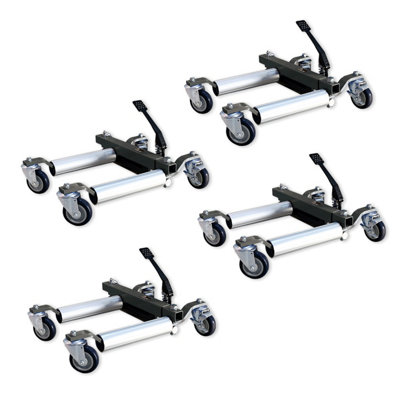 Big Red Torin Hydraulic Wheel Dolly Skate Vehicle Positioning Tyre Lift 680Kg Pack Of 4 from B&Q