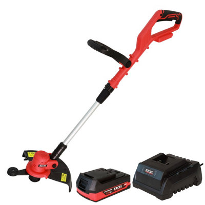 Excel Tools Excel 18V Grass Trimmer Cutter With 1 X 2.0Ah Battery & Charger
