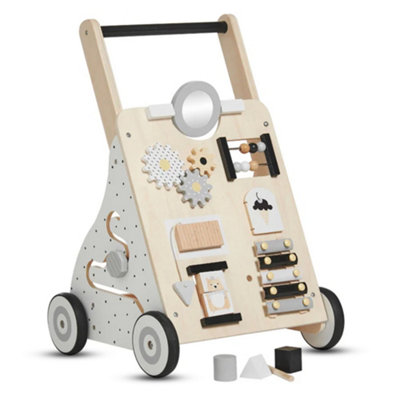 Abaseen Baby Walker Activity Centre Wooden Toys Toddler Push Walker Montessori from B&Q