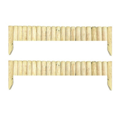 Abaseen 2X Large Wood Wooden Picket Fence Border Fence Garden Fencing Panels For Grass Lawn Plants Flowers  1 X 1 from B&Q