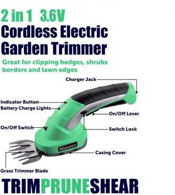 Convenient Cordless Hedge Trimmer Garden Trimming Tool Electric Hedge Trimmers