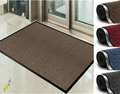 Abaseen Brown 90X200 Cm Door Mat Heavy Duty Indoor Outdoor from B&Q