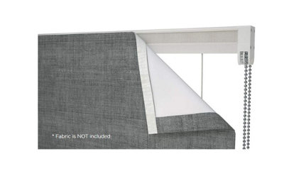 Curtains At Homes 52Cm Safety Connect Diy Roman Blind Complete Kit With Chrome Chain from B&Q