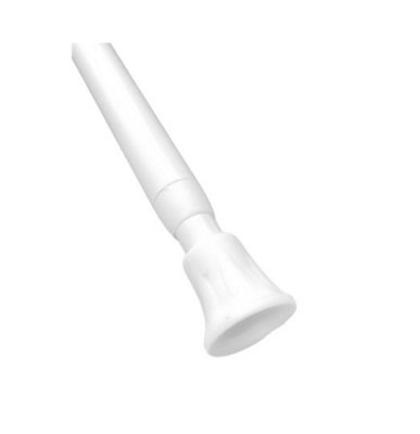 Curtains At Homes 26-40Cm White Extendable Spring Loaded Tension RodNet & Voile Rod from B&Q