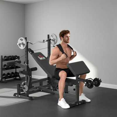 Full-Body Weight Bench Multi-Exercise Press & Leg Extension - Image 10