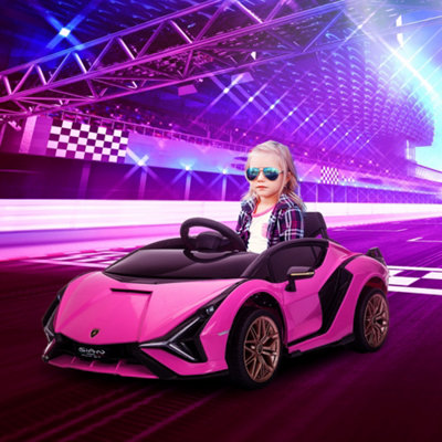 Homcom Lamborghini Sian 12V Kids Electric Ride On Car Toy W/ Remote Control - Image 6