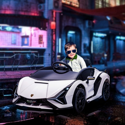 Homcom Lamborghini Sian 12V Kids Electric Ride On Car Toy W/ Remote Control - Image 3