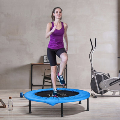 Homcom Dia. 101Cm Fitness Trampoline ExerciseMax Load 100 KgBlue Black from B&Q