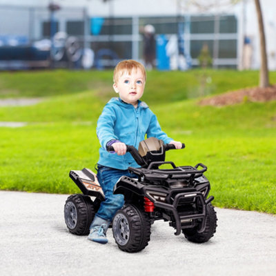 B&Q -  6V Kids Electric Ride On Car Toddler Quad Bike Atv For 18-36 Month Black