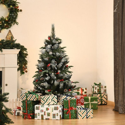 B&Q -  4Ft Artificial Snow Dipped Christmas Tree Xmas Holiday Pencil Tree Green - Image 11