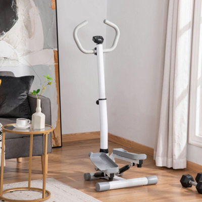 Homcom Adjustable Twist Stepper Step Machine For Home Gym Aerobic Workout from B&Q