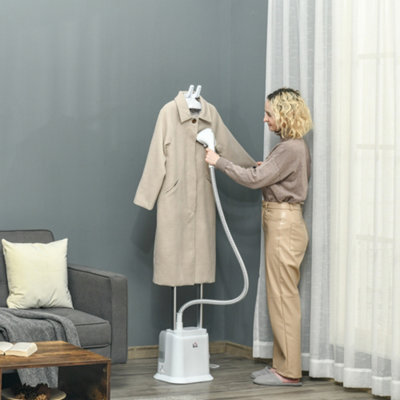 B&Q -  Upright Garment Clothes Steamer W/ 6 Steam Setting 1.7L Water Tank