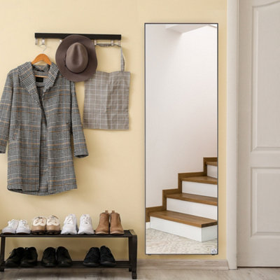 Homcom Full Length Mirror Floor Standing Or Wall-MountedDressing MirrorBlack from B&Q