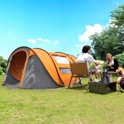 4-5 Person Pop Up Camping Tent Waterproof Dome Shelter with Carry Bag Outdoor - Image 9