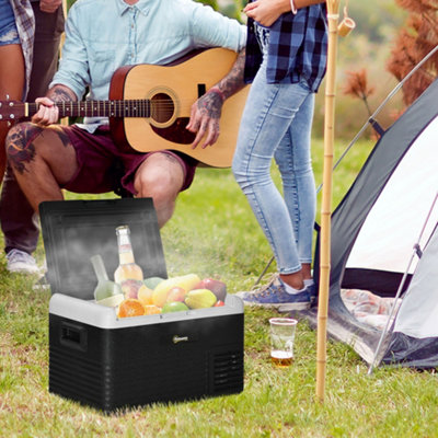 Outsunny 30L Car Refrigerator 12V Portable Freezer For CampingGrey from B&Q