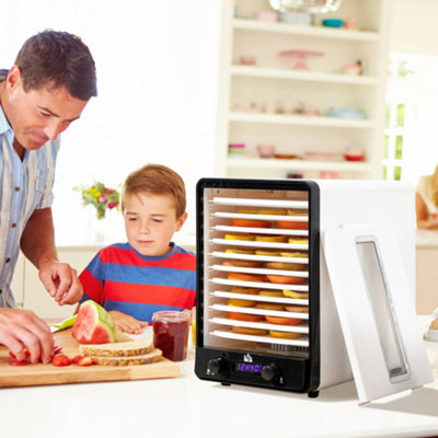 Homcom 550W Tier Food Dehydrator For Fruit Meat Vegetable Jerky Pet Treat Size 11