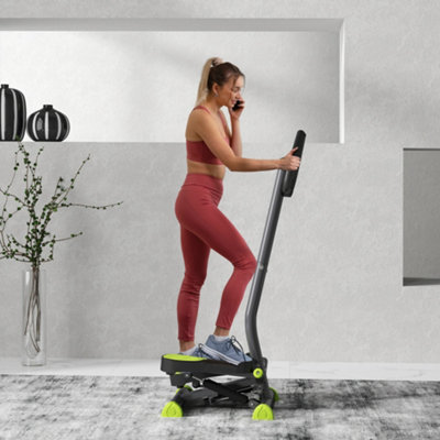 Homcom Twister Stepper Step Machine With Lcd ScreenGrey from B&Q