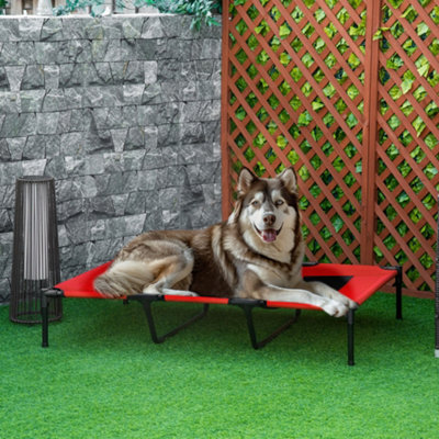 Pawhut Elevated Dog Bed Cooling Raised Pet Cot For Indoor Outdoor UseXx Large from B&Q