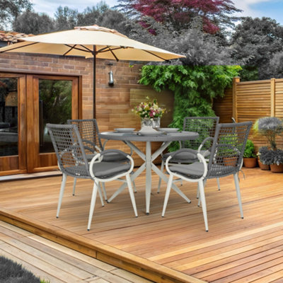 Bravich Nissi Outdoor 5-Piece Rattan Dining Set