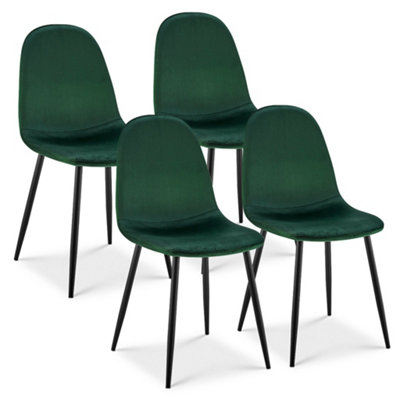 Bravich Ron Velvet Dining ChairEmerald Green from B&Q
