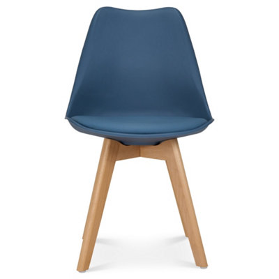 Bravich Rocco Tulip Dining ChairNavy from B&Q