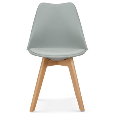 Bravich Rocco Tulip Dining ChairSilver from B&Q