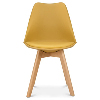 Bravich Rocco Tulip Dining ChairMustard from B&Q