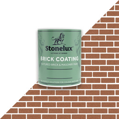B&Q -  Brick CoatingBrick Effect PaintOrange1 Litre