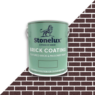 B&Q -  Brick CoatingBrick Effect PaintPurple2.5 Litres