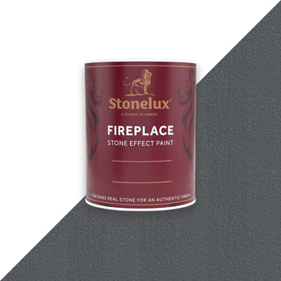 Stonelux Fireplace Paint 1 Litre Apsley 59 Stone Effect Heat Resistant Paint from B&Q