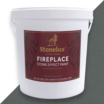 Stonelux Fireplace Paint 10 Litre Apsley 59 Stone Effect Heat Resistant Paint from B&Q