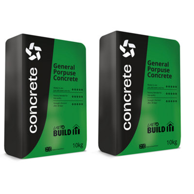 Concrete Cement Multi Purpose 2X 20Kg Bags Ready Mixed By Laeto Build It from B&Q