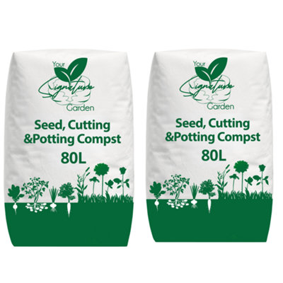 B&Q - 160L Seed & Cutting Compost Potting Soil By  Your Signature Garden