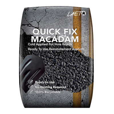 Quick Fix Macadam Pot Hole Repairs Asphalt Repair 25Kg Bag By Laeto Build It from B&Q