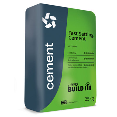 Fast Set Cement 25Kg Ready Mixed By Laeto Build It from B&Q