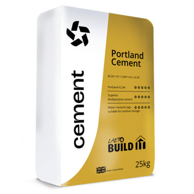 42.5N Multi Purpose Portland Cement 25Kg By Laeto Build It from B&Q