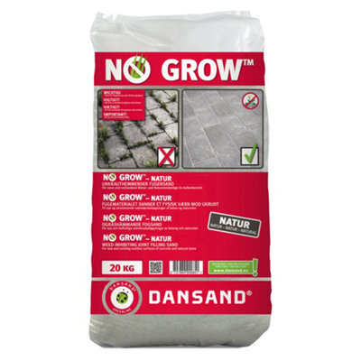 Weed Free Paving Sand Weed Inhibitor 20Kg Natural Paving Grout Dansand from B&Q