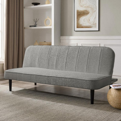 Home Detail Begonia Clic-Clac Sofa Bed With Black LegsGrey Boucle from B&Q