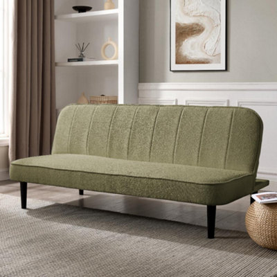 Home Detail Begonia Clic-Clac Sofa Bed With Black LegsSage Green Boucle from B&Q